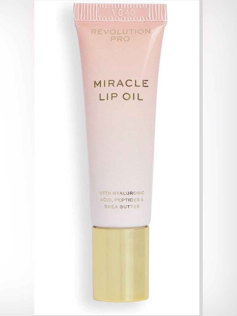 Revolution Pro Miracle Lip Oil Clear Gloss w/ HYL Acid, Peptides, & Shea Butter